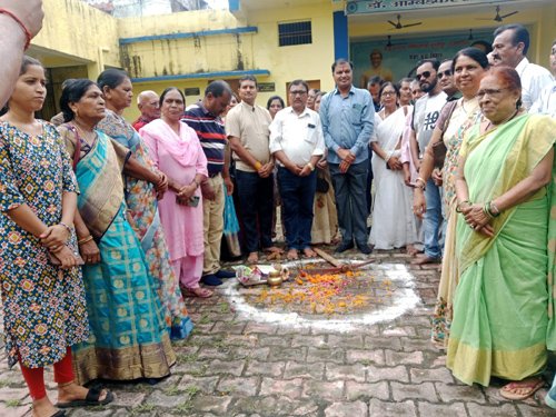तुलसीपुर बौद्ध विहार में बनेगा समाजिक भवन, महापौर ने किया भूमिपूजन