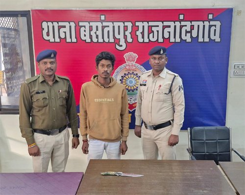 बसंतपुर पुलिस ने चाकू दिखाकर डराने वाले आरोपी को किया गिरफ्तार