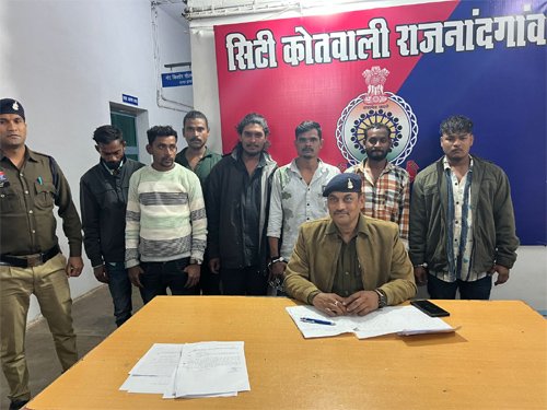 मारपीट व बलवा के मामले में 7 आरोपी गिरफ्तार, भेजे गए जेल