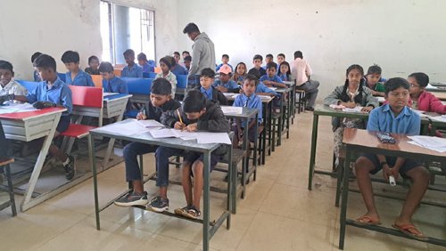 जेएनवी एवं एनएमएमएसई द्वितीय मॉक टेस्ट का हुआ आयोजन