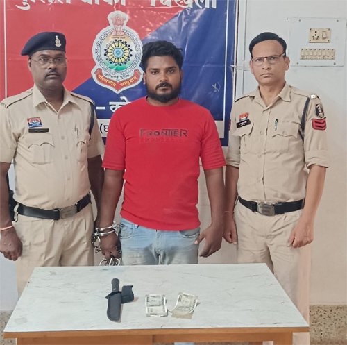 चिखली पुलिस ने चाकू दिखाकर लूट करने वाले आरोपी को किया गिरफ्तार