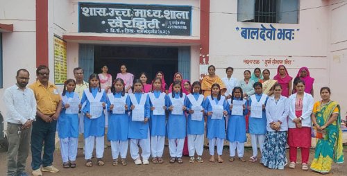 सर्वाइकल कैंसर से बचाव के लिए जिले में 6576 बालिकाओं को लगाया गया एचपीवी टीका